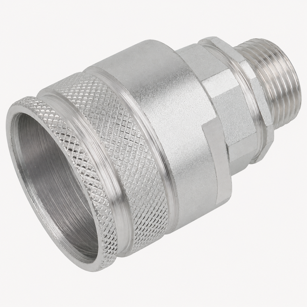 Муфта резьбового БРС ISO 14541, трубное присоединение 24°