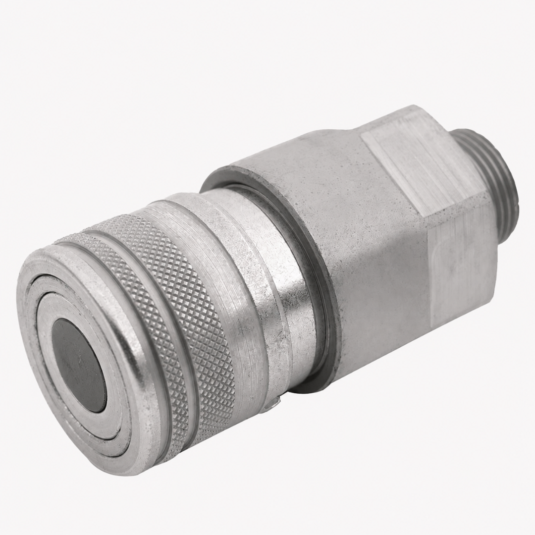 Муфта БРС Flat Face ISO 16028, трубное соединение 24°