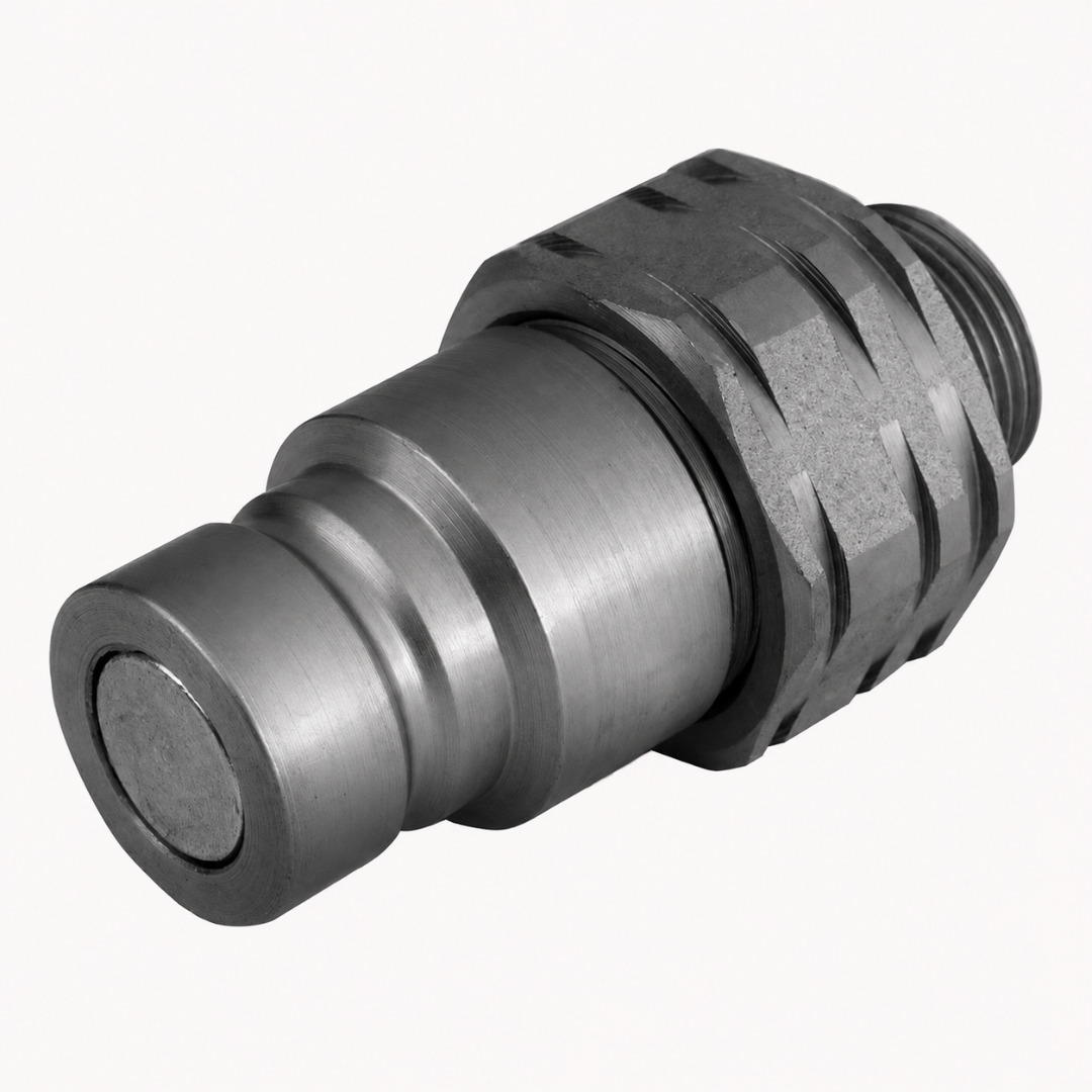 Штекер БРС Flat Face ISO 16028, трубное соединение 24°