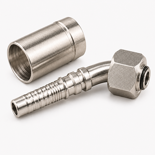 Фитинг Interlock DKOR для рукавов 4SH, угол 451
