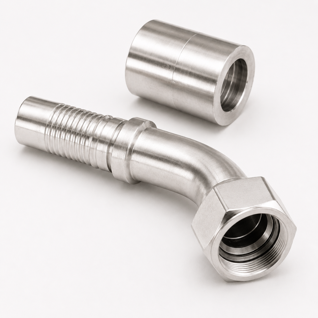 Фитинг Interlock DKOJ для рукавов 4SH, угол 45°