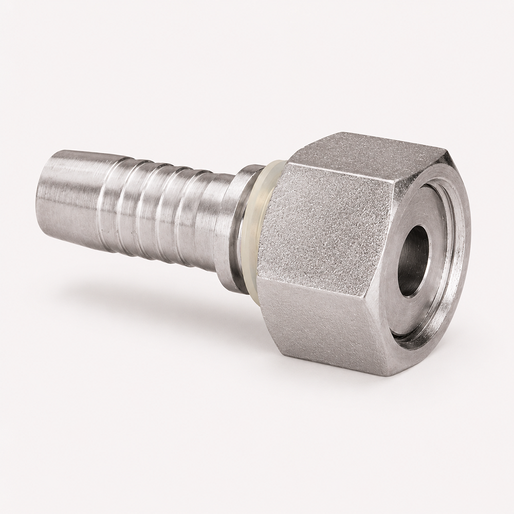 Фитинг Interlock ORFS с гайкой для рукавов 4SH, угол 45°