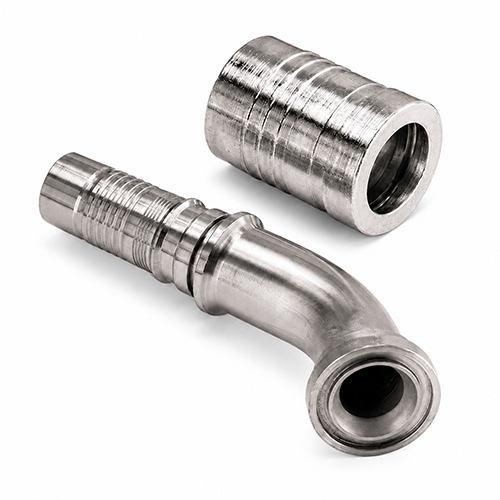 Фитинг Interlock DKOJ для рукавов R13, угол 45°