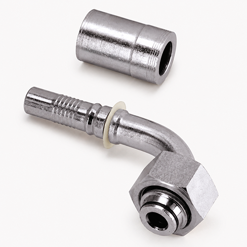 Фитинг Interlock DKOL для рукавов R15, угол 90°
